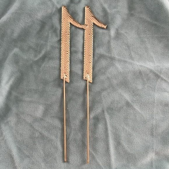 Gold Cake Topper with Rhinestones - Picture 6 of 7